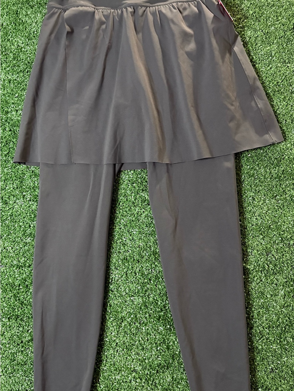 Spanx Booty Boost Skirt Around 7/8 Leggings Dark Palm Green Size M